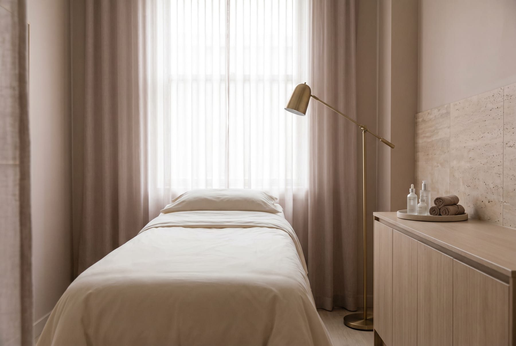 Treatment room at Total Aesthetics